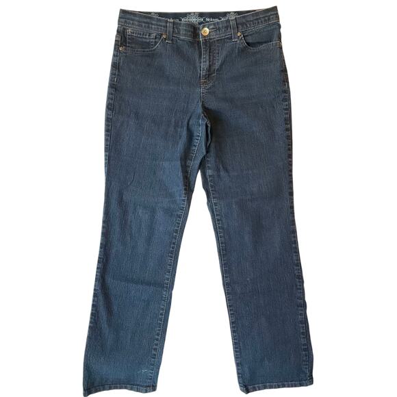 Style & Co women’s Denim Boot Cut Straight Jeans Size 8 Short, Blue - Picture 1 of 11